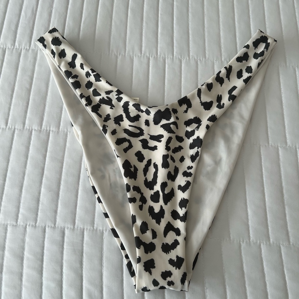 NWT Aerie High Rise Leopard Print Bikini Bottom